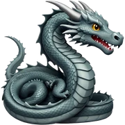 grey dragon sticker