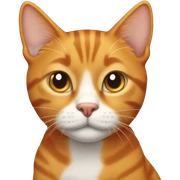 Orange tabby latiny sticker