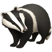 badger badger badger sticker