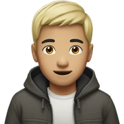 Asian boy sticker