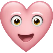 Light pink heart sticker