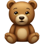 Teddy bear sticker