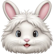 Smiling bunny sticker