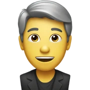 Person with party sticker