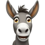Shocked donkey sticker