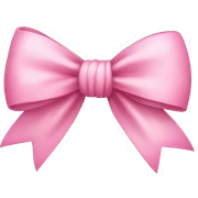 very cute pink bow  sticker