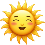 Cute sun sticker