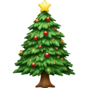 Christmas tree sticker