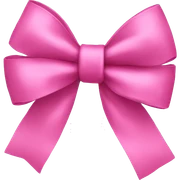 pink bow sticker