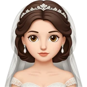  Brunette bride sticker