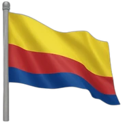 Colombian flag sticker
