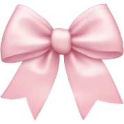 Light pink bow sticker