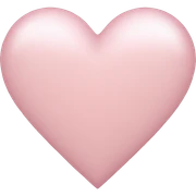 light pink heart sticker