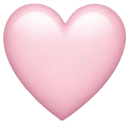 light pink heart with stars sticker
