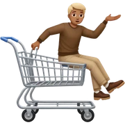 A man fell off a cart sticker