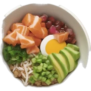 Poke bowl sticker