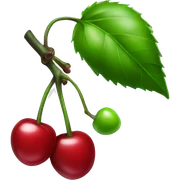 Chrome cherries sticker