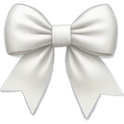 White bow sticker