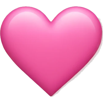Pink heart emoji