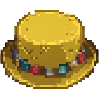золотая шляпа, no background emoji