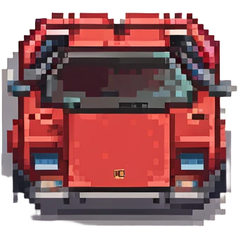 красная Lamborghini Countach, no background emoji