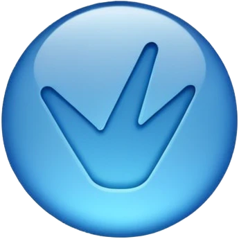 Blue tick emoji