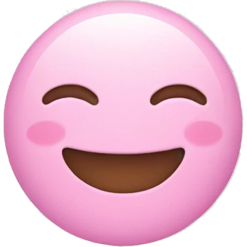 An emoji of candy in pastel pink emoji
