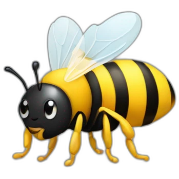 pooping bee emoji