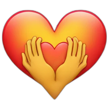 heart with hands emoji