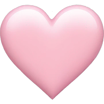 Light pink heart  emoji
