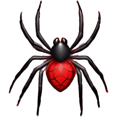 red spider web emoji