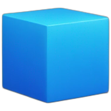 Blue cube emoji