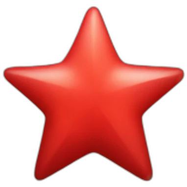 Red star emoji | AI Emoji Generator