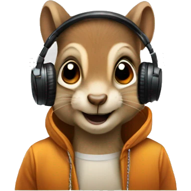 Squirrel DJ emoji