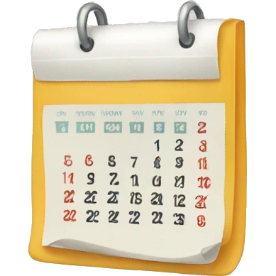 May 2021 calendar emoji