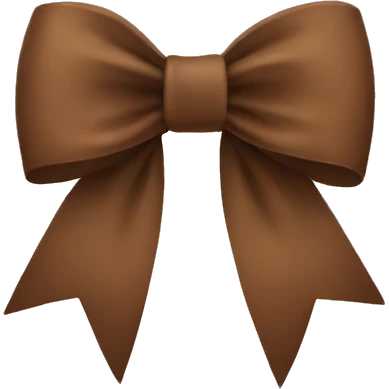 Brown bow emoji