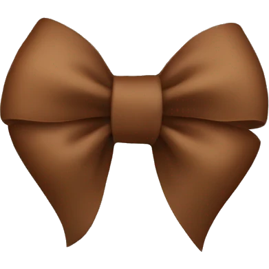 Brown little bow  emoji