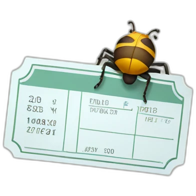 bug ticket emoji