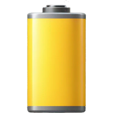 yellow battery emoji
