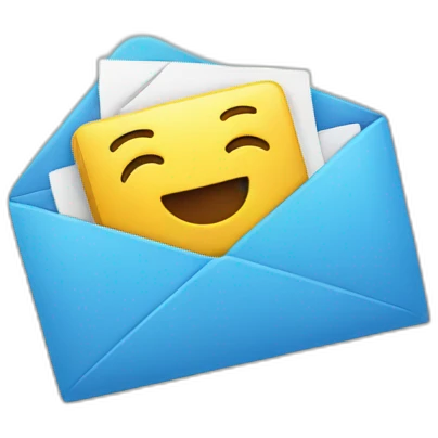 floating emails emoji