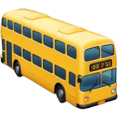 bus on the road in the city emoji