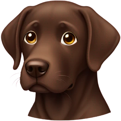 Chocolate lab, doctor emoji