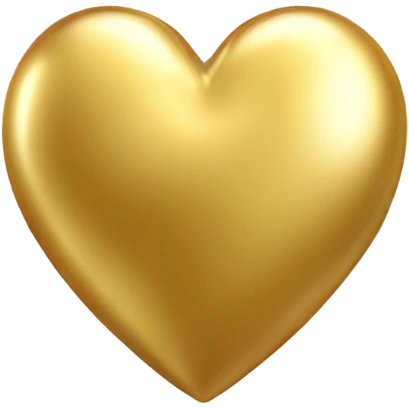 shining gold heart emoji