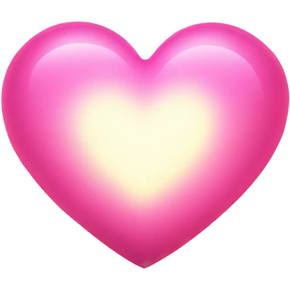 Pink heart light emoji