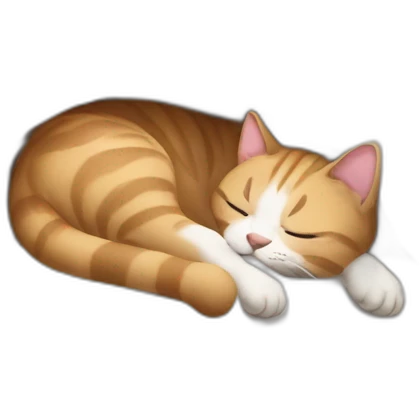 A cat sleebmping emoji