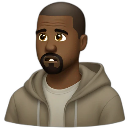 Kanye west thinking emoji