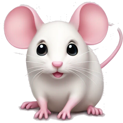soft pink mouse emoji