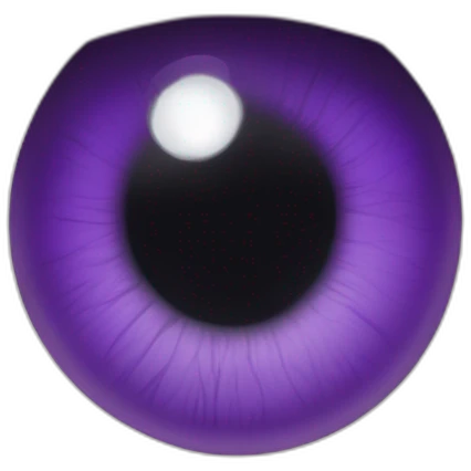 majestic godly violet iris eyeball serious intense symmetrical knowledgable emoji