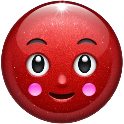 glitter red pin emoji