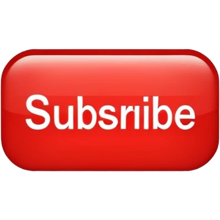 A red subscribe botton like YouTube emoji